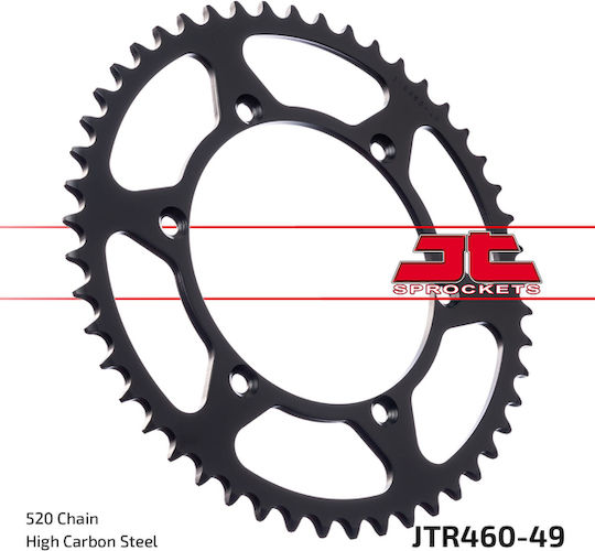 JT Sprockets Заден зъбен колело 49 Зъби за Kawasaki КЛХ 250