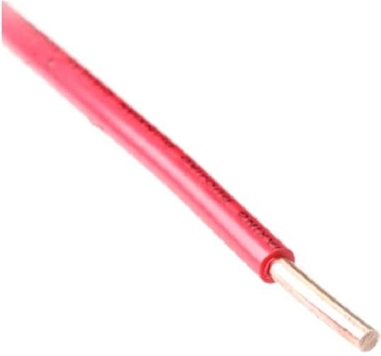 Netzkabel in Rot Farbe 1m 1Stück