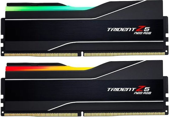 G.SKILL Trident Z5 Neo RGB 64GB DDR5 メモリ G.Skill Trident Z5 Neo RGB 64GB DDR5 RAM cu 2 module (2x32GB) și