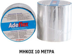Macon Αυτοκόλλητη Ασφαλτική Ταινία ADEFLEX 60cm x 10m Ρολό Ασφάλτου Ασημί για 6τμ με Επικάλυψη Αλουμινίου