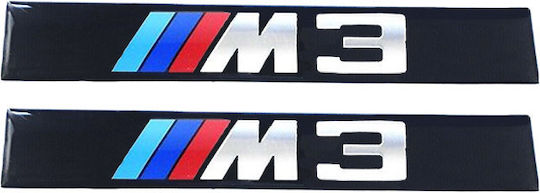Carner Стикери Знаци на кола с емайлно покритие Bmw M3 11 x 1.5см 2бр