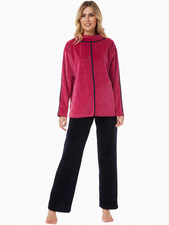 Minerva Set Winter Women's Pajamas Fuchsia