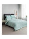 Vesta Home Duvet Cover Set Cotton Double with 2 Pillowcases 200x240 Paros 1 Turquoise
