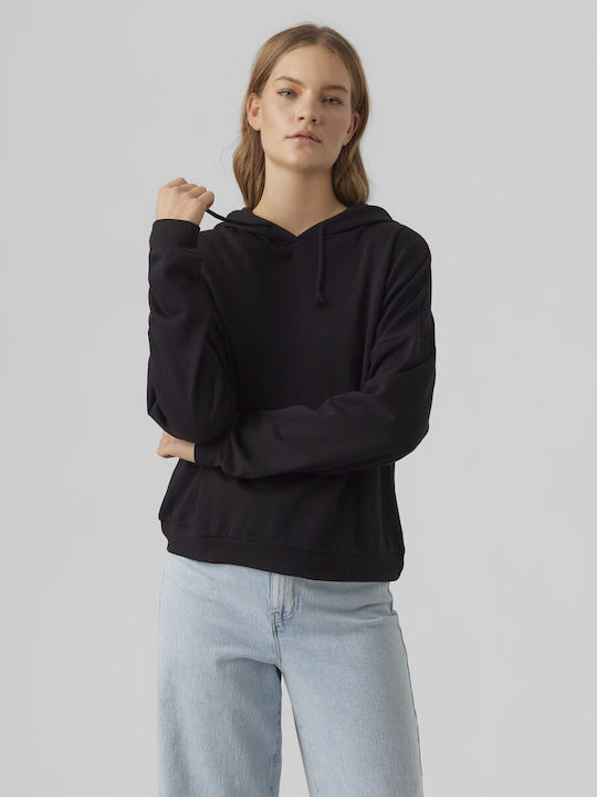 Vero Moda Women's Hooded Sweatshirt Black