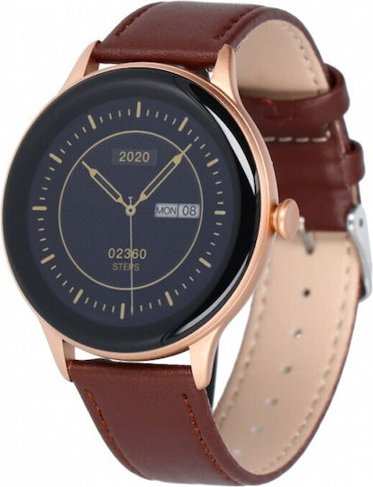 MaxCom FW48 Смартчасовник с Пулсомер (Satin Gold)