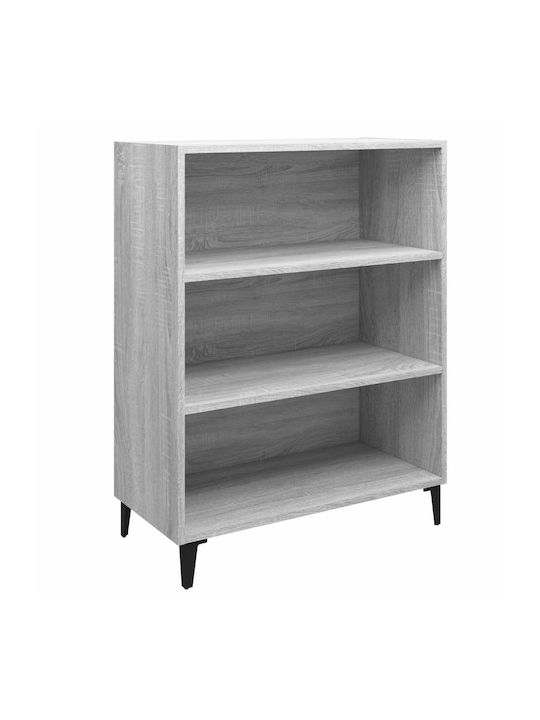 Bookcase Gray 69.5x32.5x90cm