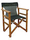 Director's Chair Wooden Torino Wulnat / Black 59x51x85cm