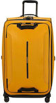 Samsonite Ecodiver Large Travel Suitcase Fabric Yellow with 4 Wheels Height 79cm