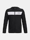 Kids' Sports Jacket Short Windproof with Hood Black