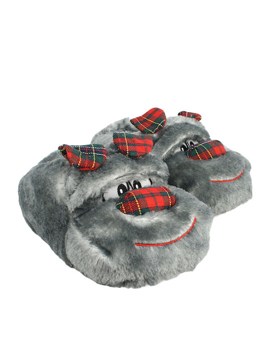 Mad House Kids Slippers Gray Biagio
