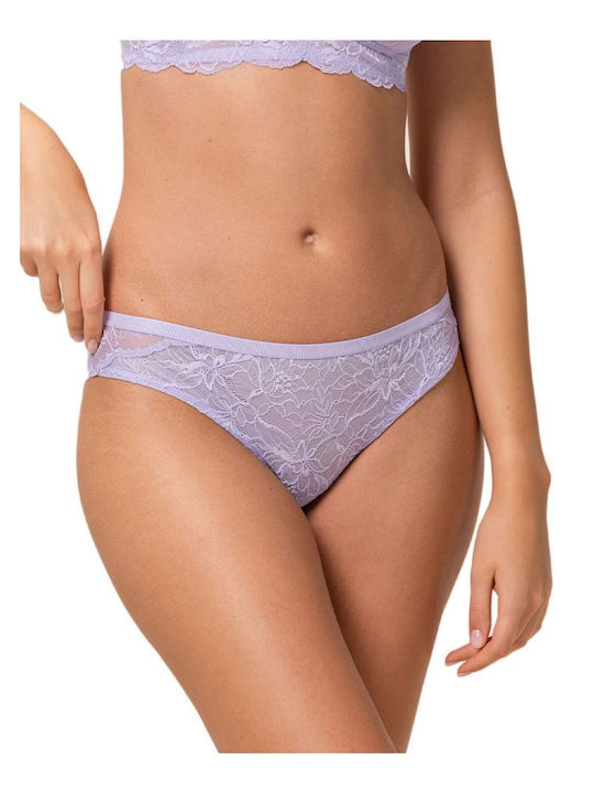 Amourette Charm Damen Brasilien mit Spitze Lila