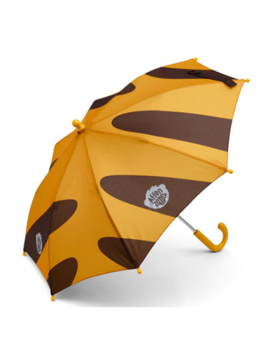 Affenzahn Tiger Cub Curved Handle Yellow Kids Umbrella