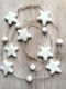 Synchronia Christmas Garland White 100x5cm 1pc