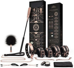 Rosy Gold Kinky Set BDSM Kit in Black Color 9pcs