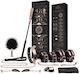 Rosy Gold Kinky Set BDSM Kit σε Μαύρο Χρώμα 9τμχ
