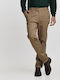 Hose Chino Elastisch in Schlanker Passform Camel
