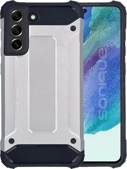 Sonique Heavy Armor Umschlag Rückseite Kunststoff / Silikon 2mm Silber (Galaxy S21 FE 5G)