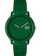 Lacoste Men's Watch 42mm Battery with Green Rubber Strap