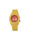 WATX & CO Watch with Yellow Rubber Strap