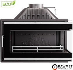 Kawmet W16 PB Eco Ενεργειακό Τζάκι Ξύλου 13.5kW Δεξιά Γωνία με Ανοιγόμενη Πόρτα