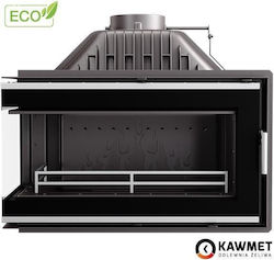Kawmet W16 LB Eco Șemineu cu inserție Lemn 13.5kW Colțul stâng cu o ușă care se deschide