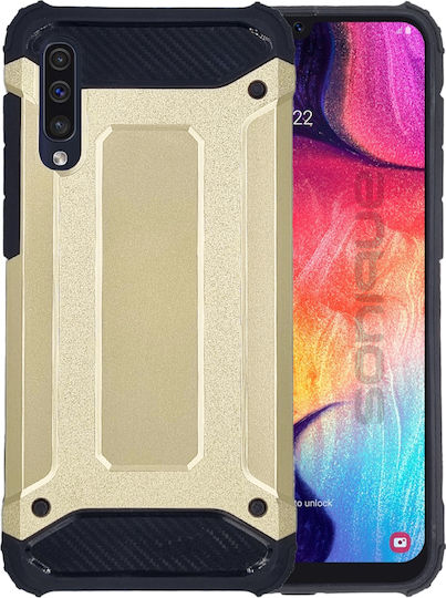 Sonique Heavy Armor Back Cover Plastic / Silicon 2mm Auriu (Galaxy A50)