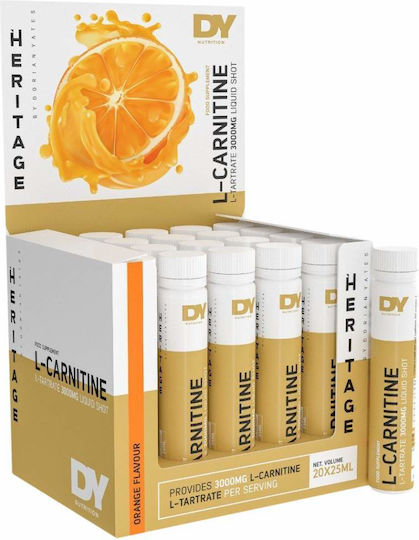 Dorian Yates Liquid L-Carnitine с Карнитин 3000мг и Вкус Портокал 20 x 1мл