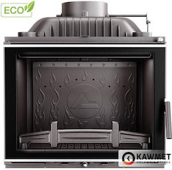 Kawmet W17 Decor Eco Ενεργειακό Τζάκι Ξύλου 12.3kW Ίσιο με Ανοιγόμενη Πόρτα