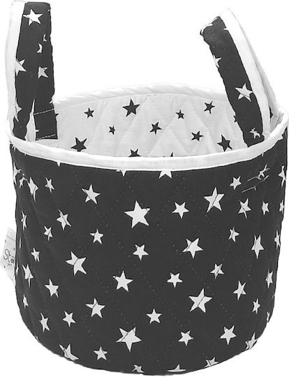 Baby Star Coș de Depozitare pentru Pepinieră Negru 1buc