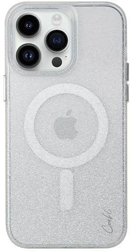 Uniq Coehl Lumino Umschlag Rückseite Silikon Sparkling Silver (iPhone 14 Pro Max)