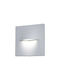 Fos me Επιτοίχια Εξωτερική Πλαφονιέρα LED IP65 3W με Φυσικό Λευκό Φως 14x14εκ.