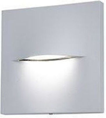 Fos me Wall-Mounted Outdoor Ceiling Lamp LED IP65 3W with Natural White Light 14x14cm