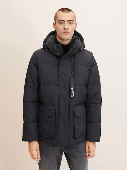 Tom Tailor Winter Jacket Puffer Black
