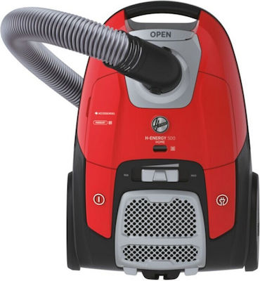 Hoover H-Energy 500 HE510HM 011 39002267 Vacuum Cleaner 700W Bagged 3.5lt Red