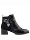 Envie Shoes Damen Knöchelstiefel Schwarz