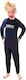 Jobe 5/3 Mm Kids Jumpsuit Wetsuit with Zip Black 3mm