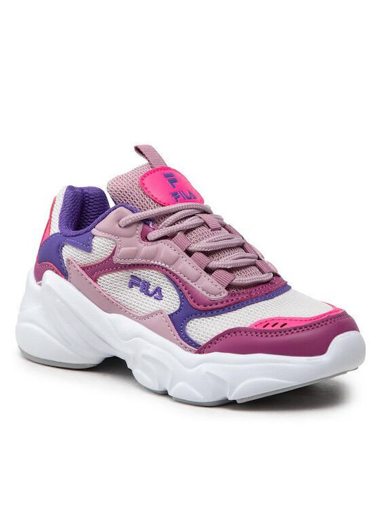 Fila Collene Cb Kids Sneakers for Girls with Laces Pink FFK0083-83147