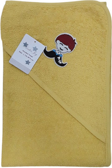 Beboulino Baby Bath Towel Bathrobe Hooded 75x75cm
