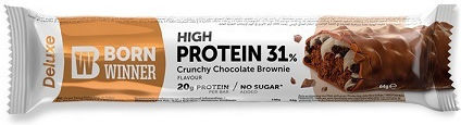 Born Winner Deluxe High Protein Блокче с 31% Протеин & Вкус Crunchy Chocolate Brownie 64гр