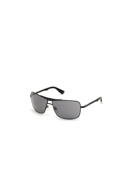 Web Men's Sunglasses with Black Metal Frame and Black Lens WE0280 01A