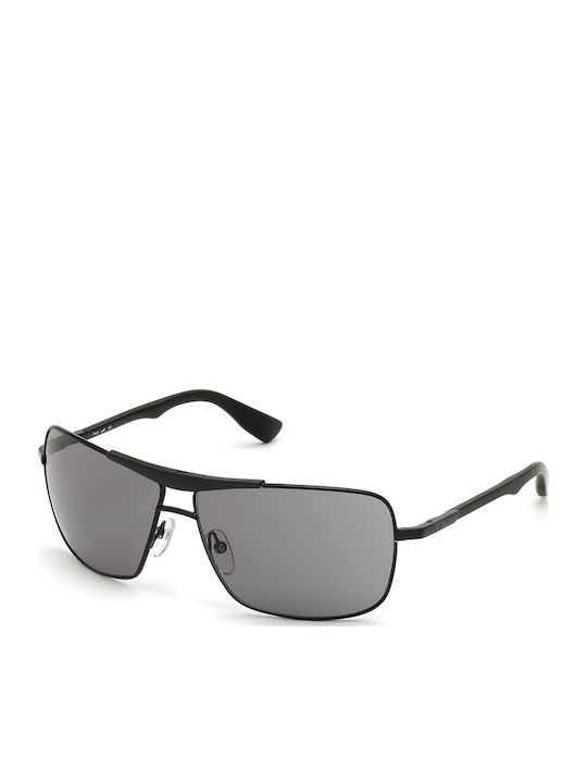 Web Men's Sunglasses with Black Metal Frame and...