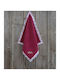 Nima Berries Towel from 100% Cotton in Red Color 40x40cm