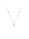 White Gold Tear Necklace 14K KLL2149