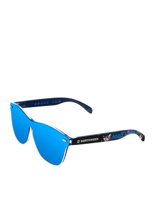 Northweek Space Jam 2 Sunglasses Blue with Acetate Frame & Blue Lens