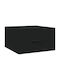 Noptiere Lemnoase Negre 2buc 35x35x20cm