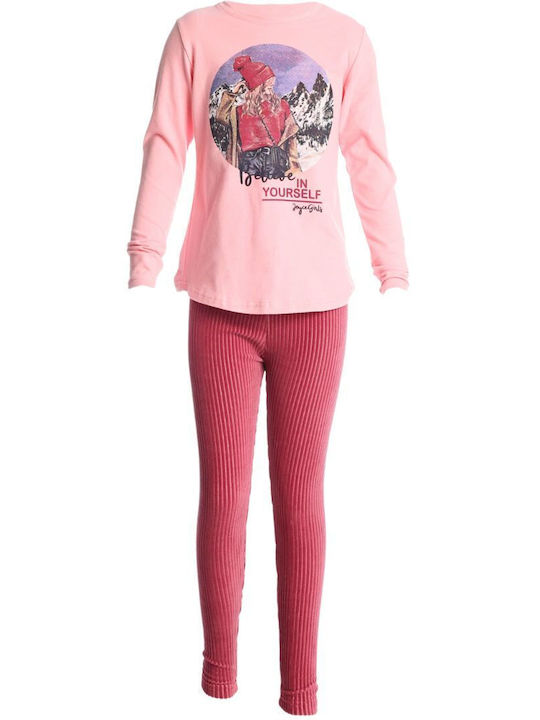 Joyce Kinder-Set mit Leggings Winter 2Stück Pin...
