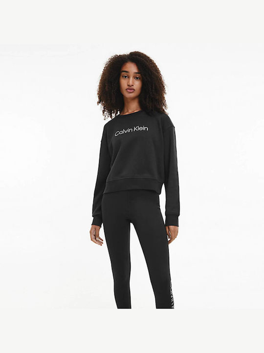 Calvin Klein Women's Cropped Sweatshirt Black