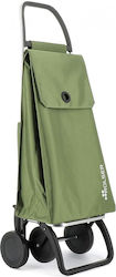 Akanto MF4 Fabric Shopping Trolley Green