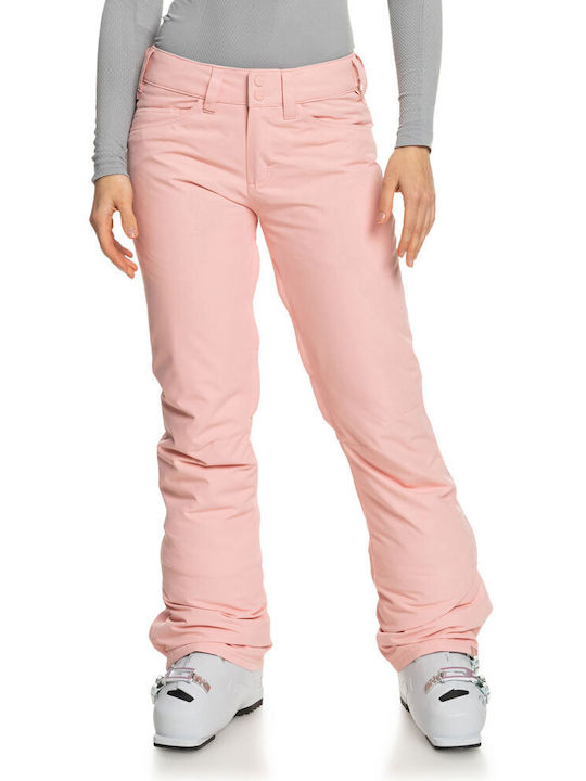 Roxy Backyard ERJTP03211-MGD0 Γυναικείο Παντελόνι Σκι & Snowboard Ροζ