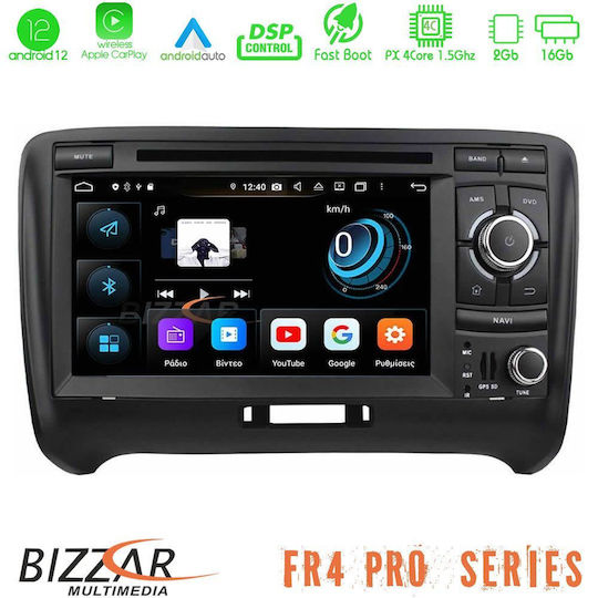 Bizzar Car Audio System for Audi TT / TT (8J) 2006-2013 (Bluetooth/USB/WiFi/GPS/Apple-Carplay/Android-Auto/CD) with Touch Screen 7"